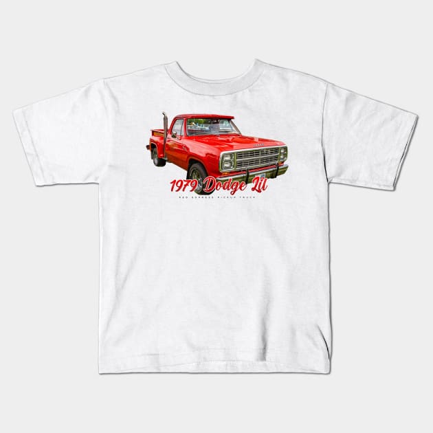 1979 Dodge "Lil Red Express" Pickup Truck Kids T-Shirt by Gestalt Imagery